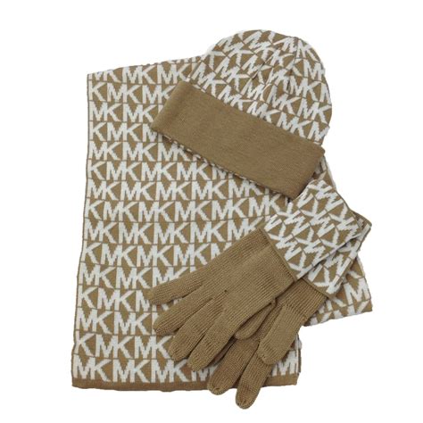 michael kors hat scarf gloves set|michael kors scarf.